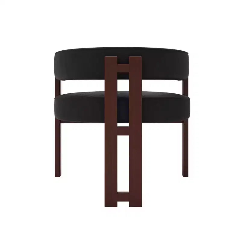 Sedia da pranzo imbottita con cuscino Teddy, set da 2, colori nero / smeraldo / grigio / arancione, 1 posto a sedere