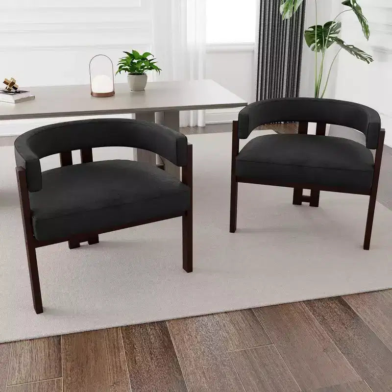 Sedia da pranzo imbottita con cuscino Teddy, set da 2, colori nero / smeraldo / grigio / arancione, 1 posto a sedere