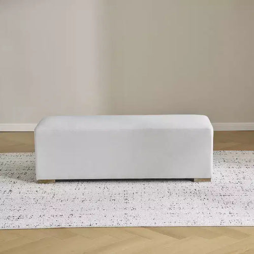 Christopher Knight Home Amily Modern Rubberwood Upholstered Long Ottoman