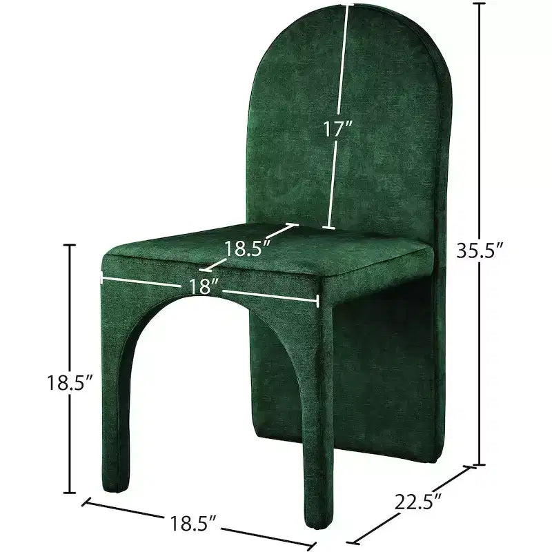 Sedia da pranzo in velluto, set da 2 – Nero / Cognac / Verde / Blu marino / Grigio pietra