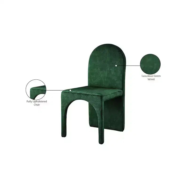 Sedia da pranzo in velluto, set da 2 – Nero / Cognac / Verde / Blu marino / Grigio pietra