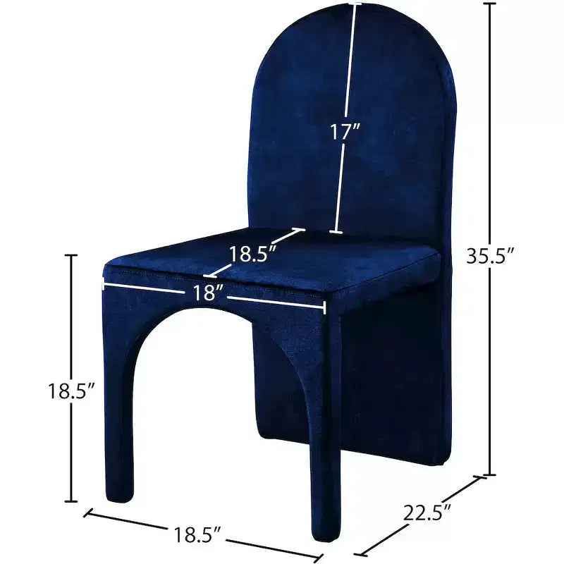 Sedia da pranzo in velluto, set da 2 – Nero / Cognac / Verde / Blu marino / Grigio pietra
