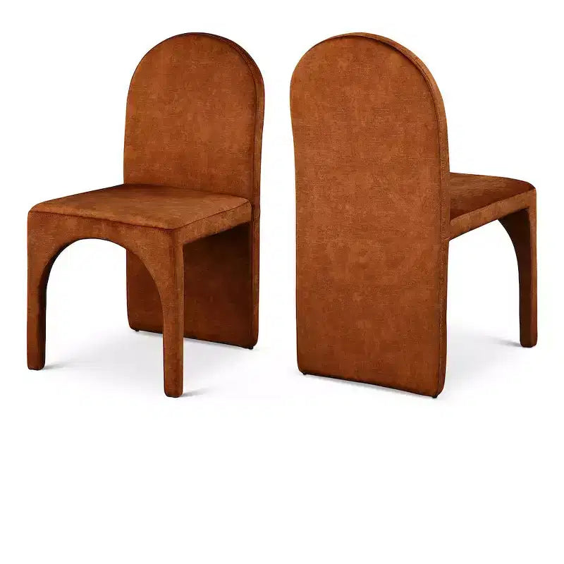 Sedia da pranzo in velluto, set da 2 – Nero / Cognac / Verde / Blu marino / Grigio pietra