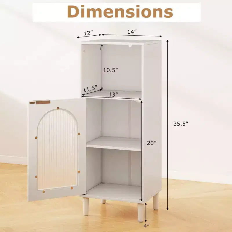 Mobiletto da bagno bianco/nero/grigio/legno naturale con anta in vetro, organizer singolo