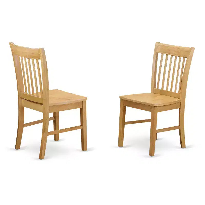 Set da pranzo rettangolare in rovere per 6, 7 pezzi