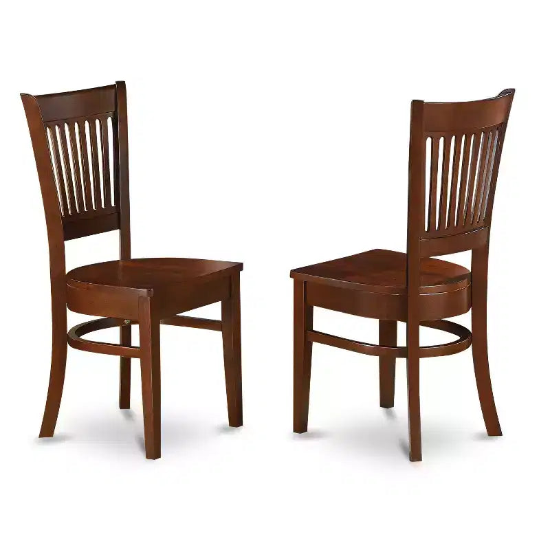 Set tavolo da pranzo rotondo a ribalta color caffè espresso, 4 posti, 5 pezzi