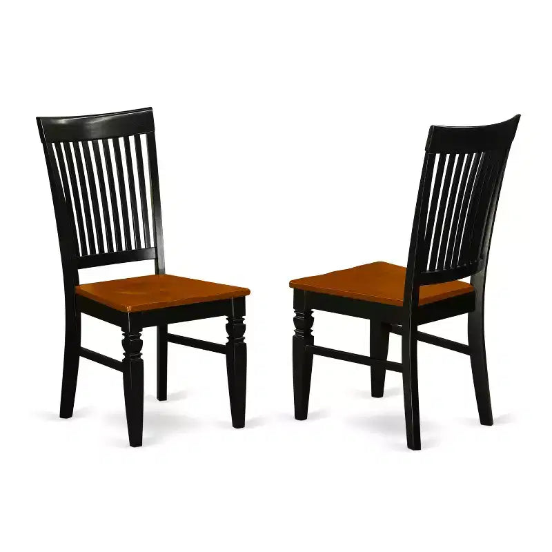 Set tavolo da pranzo allungabile rettangolare ciliegio e nero, 7 pezzi, 6 posti