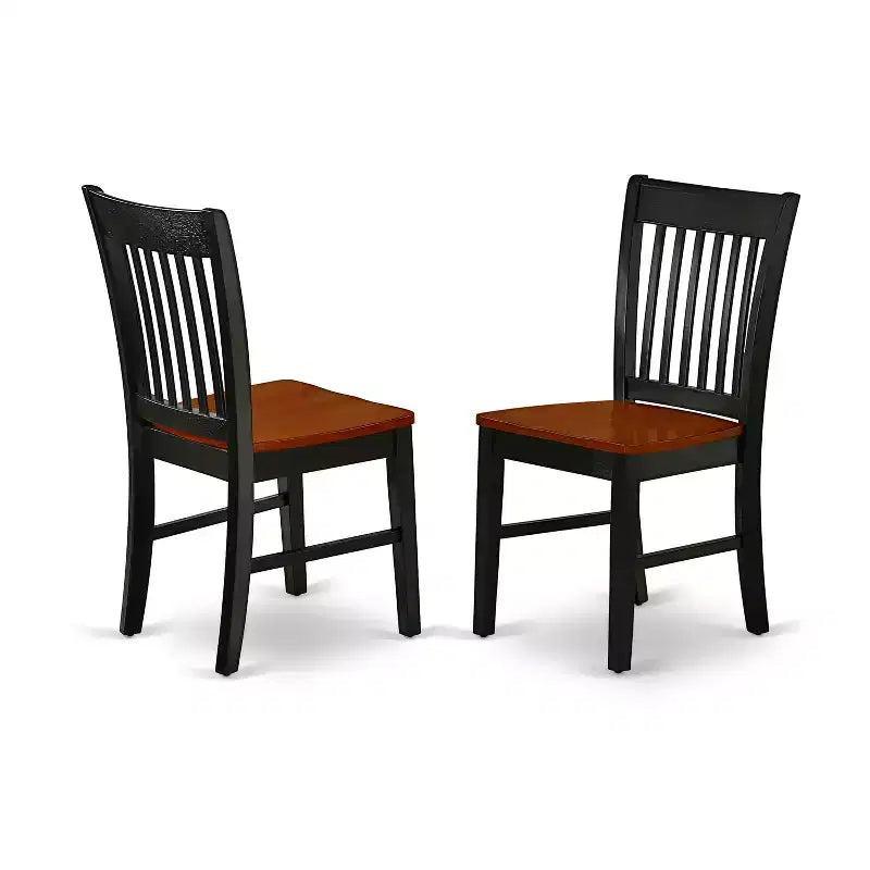 Set tavolo da pranzo ovale in ciliegio nero, 5 pezzi, 4 posti a sedere