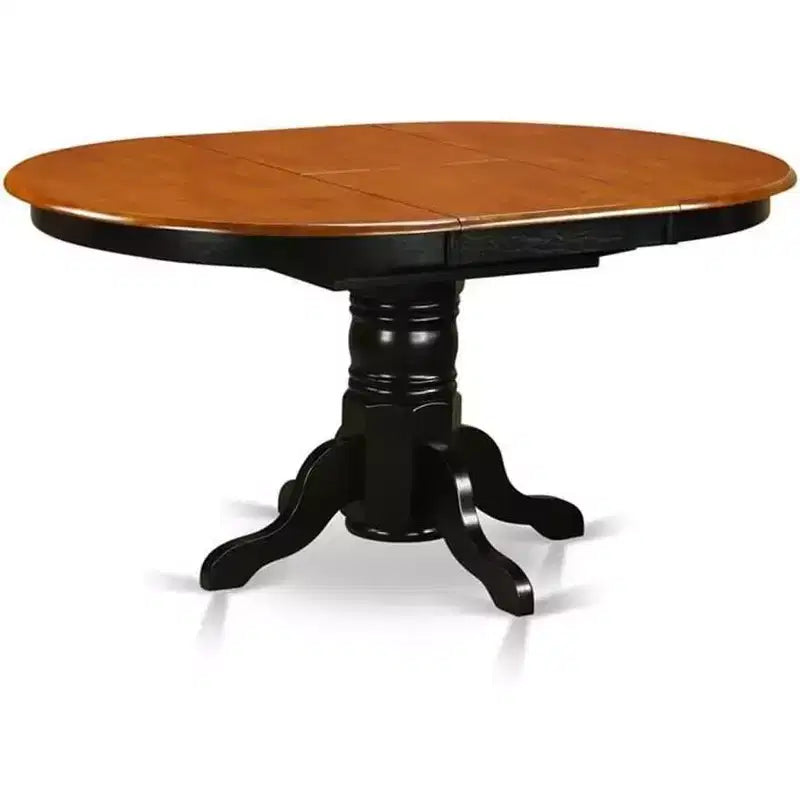 Set tavolo da pranzo ovale in ciliegio nero, 5 pezzi, 4 posti a sedere