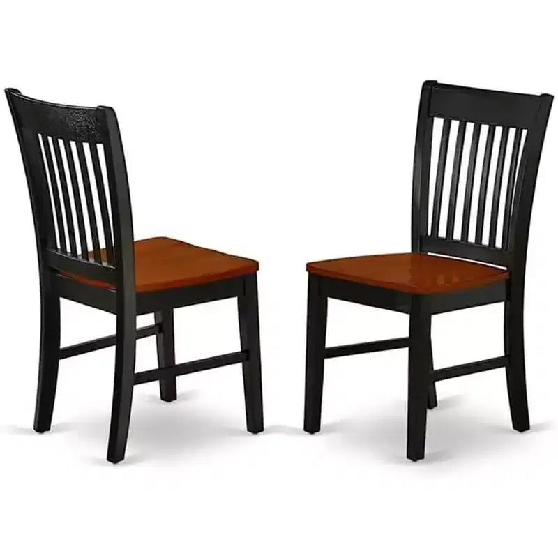 Set tavolo da pranzo ovale in ciliegio nero, 5 pezzi, 4 posti a sedere