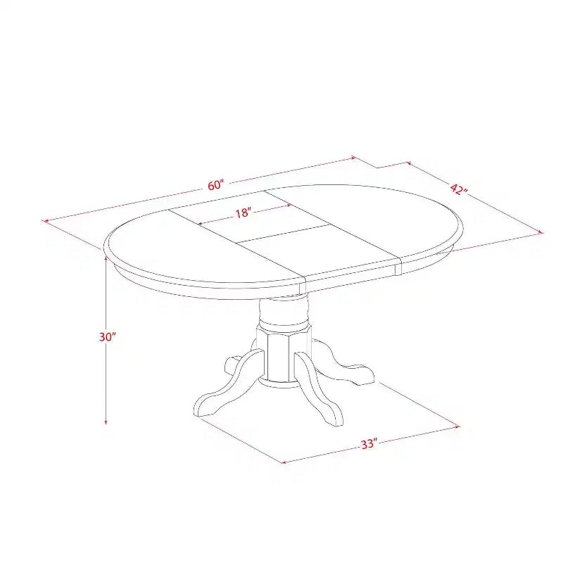 Set da Pranzo Ovale Lino Bianco, 7 Pezzi, 6 Posti