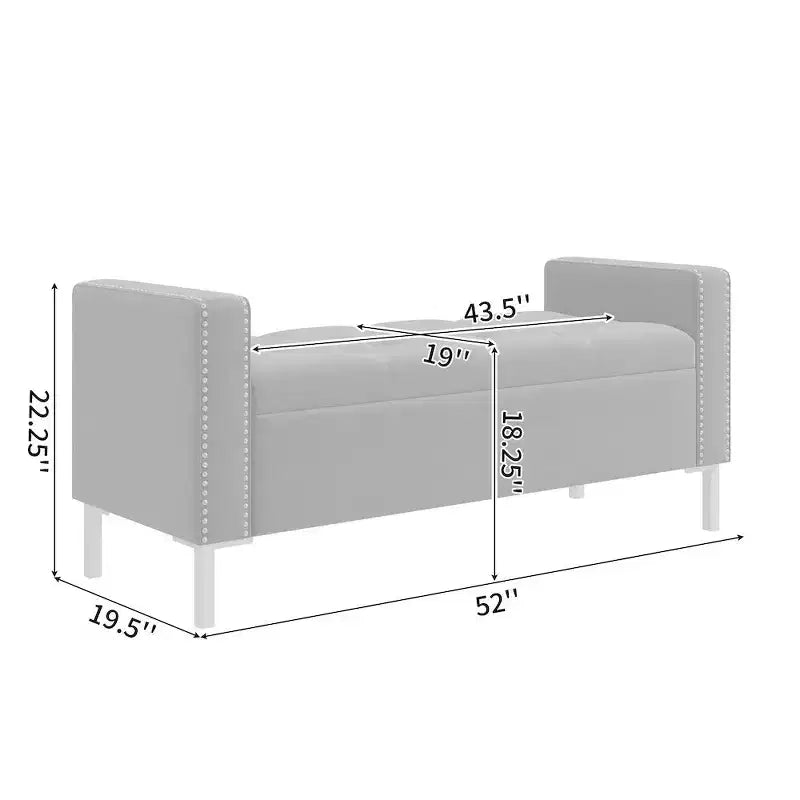 Pouf portaoggetti trapuntato quadrato, 1 posto, blu scuro / grigio / azzurro