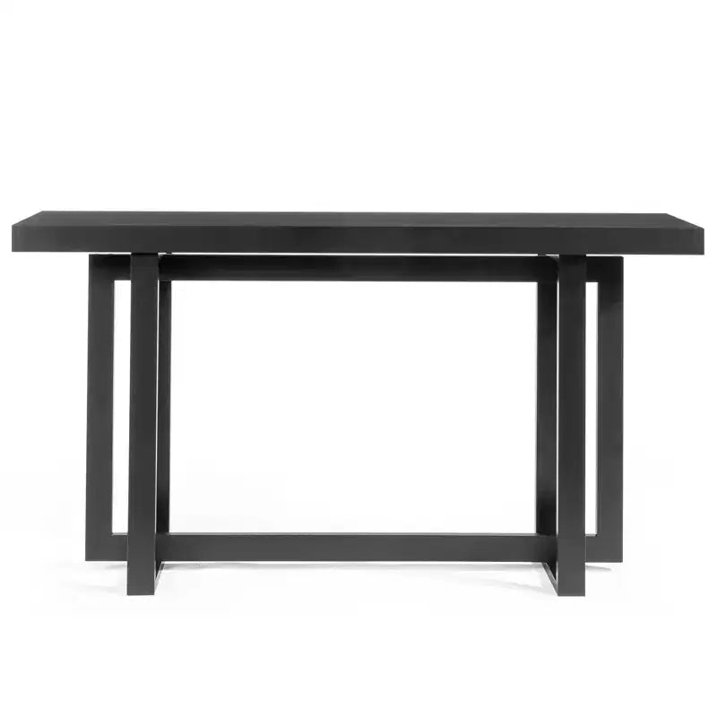 Console rettangolare nera per 1, 150 cm L x 80 cm A