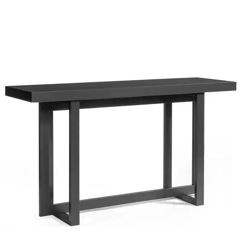 Console rettangolare nera per 1, 150 cm L x 80 cm A