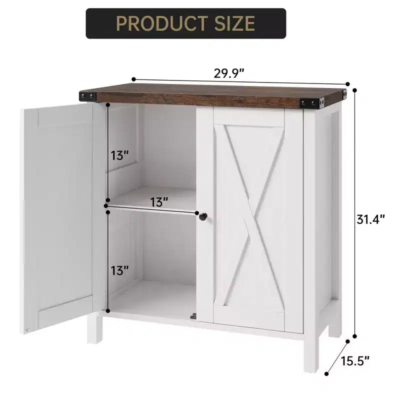 Credenza a 2 ante, vari colori, ripiano regolabile, unità singola