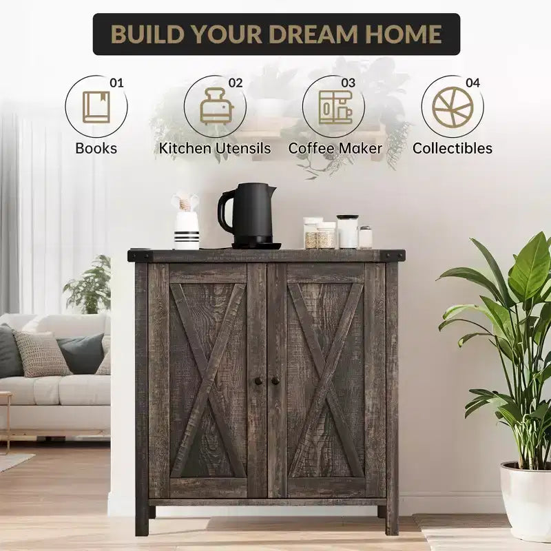 Credenza a 2 ante, vari colori, ripiano regolabile, unità singola