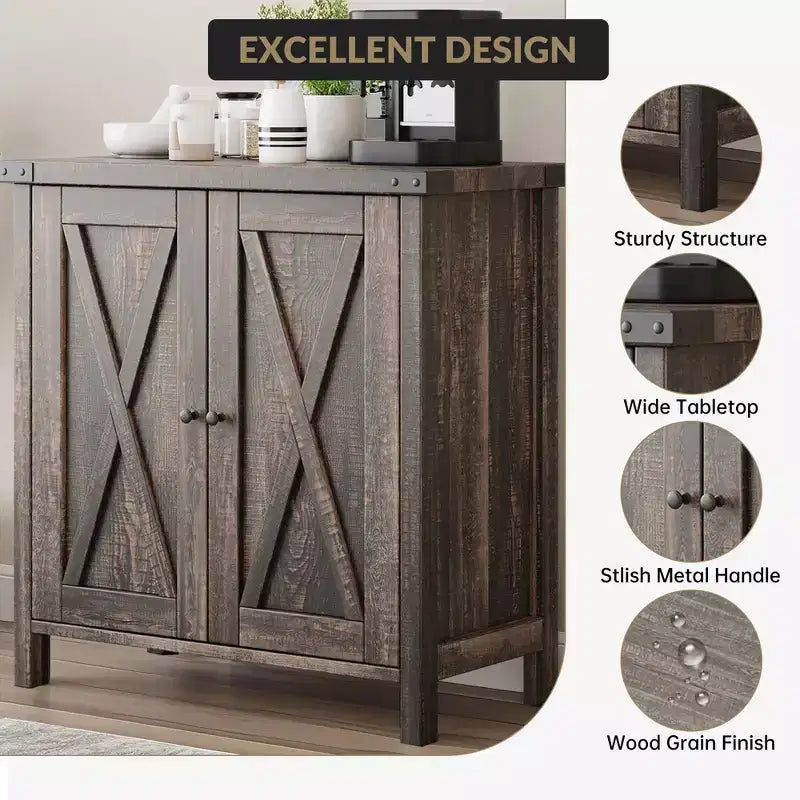 Credenza a 2 ante, vari colori, ripiano regolabile, unità singola