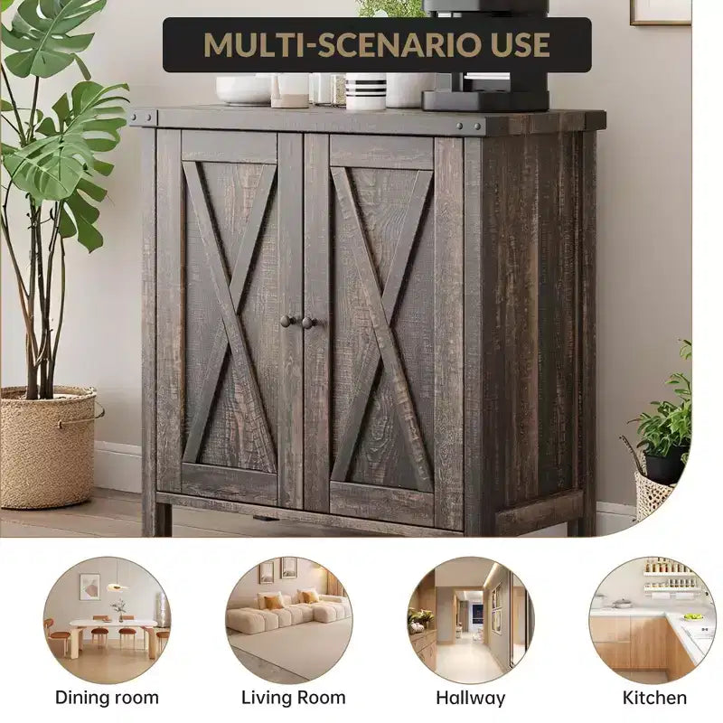 Credenza a 2 ante, vari colori, ripiano regolabile, unità singola