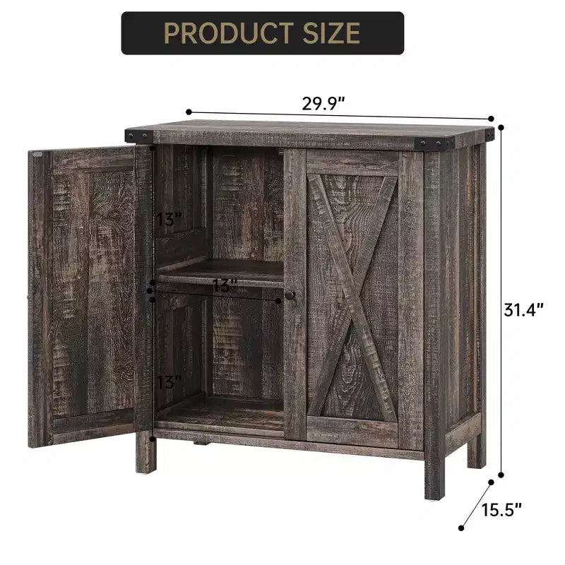 Credenza a 2 ante, vari colori, ripiano regolabile, unità singola