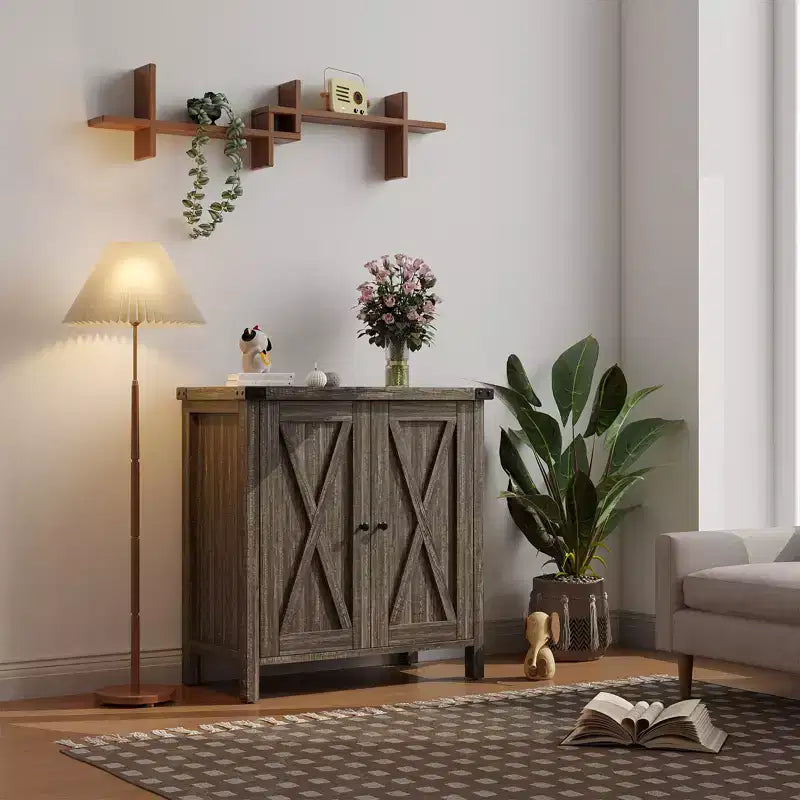 Credenza a 2 ante, vari colori, ripiano regolabile, unità singola