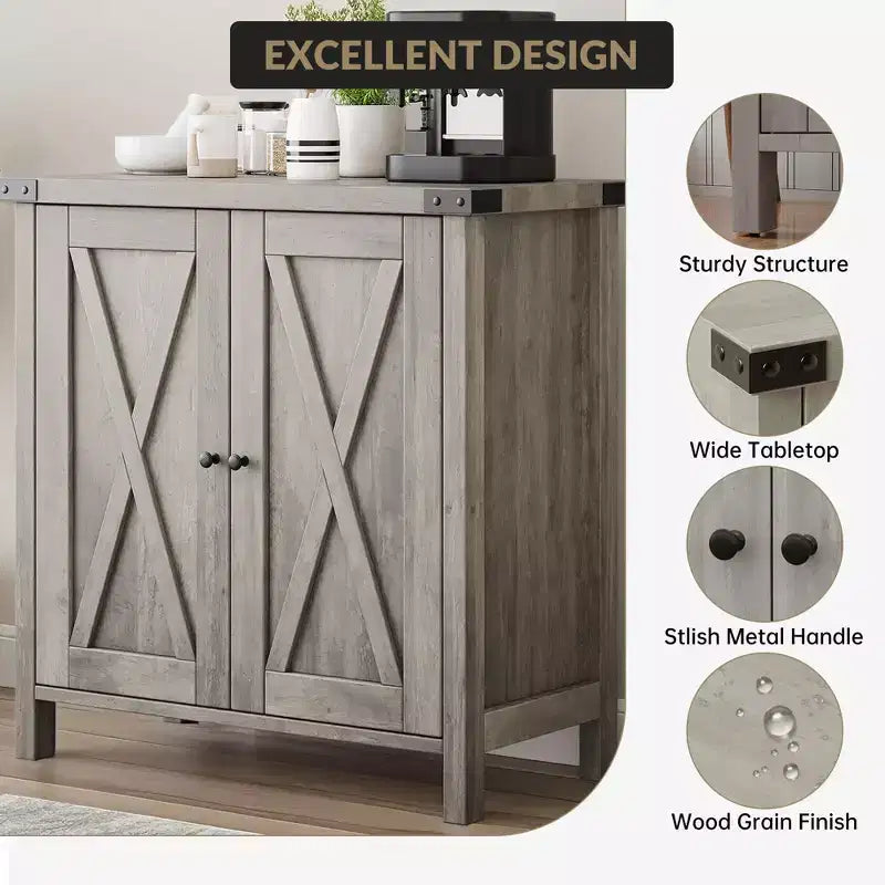 Credenza a 2 ante, vari colori, ripiano regolabile, unità singola