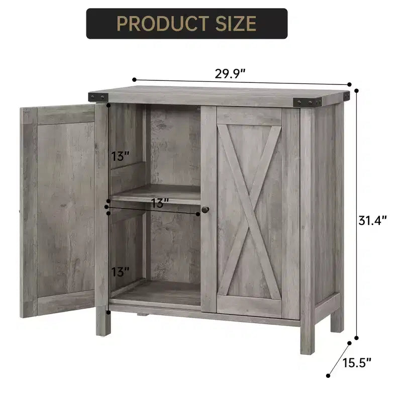 Credenza a 2 ante, vari colori, ripiano regolabile, unità singola