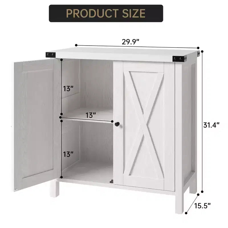 Credenza a 2 ante, vari colori, ripiano regolabile, unità singola