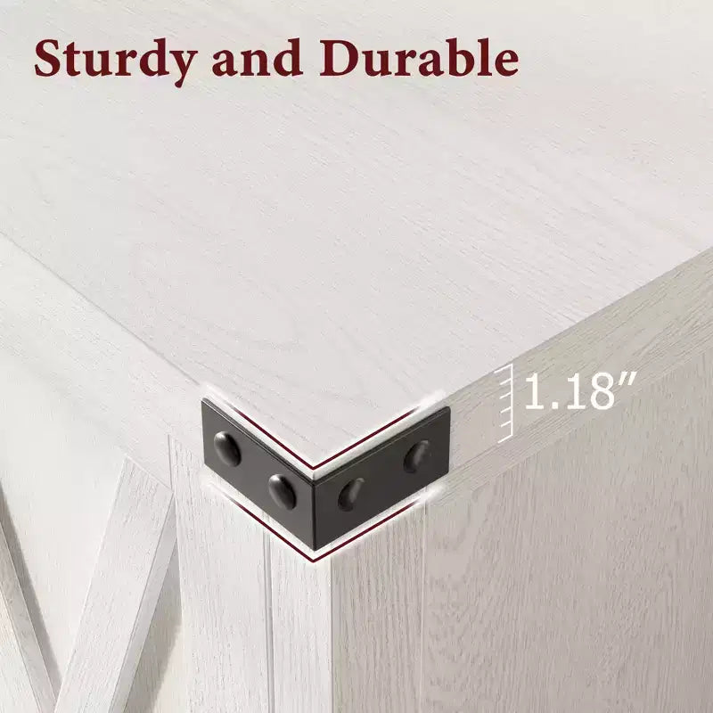 Credenza a 2 ante, vari colori, ripiano regolabile, unità singola