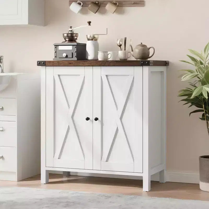 Credenza a 2 ante, vari colori, ripiano regolabile, unità singola