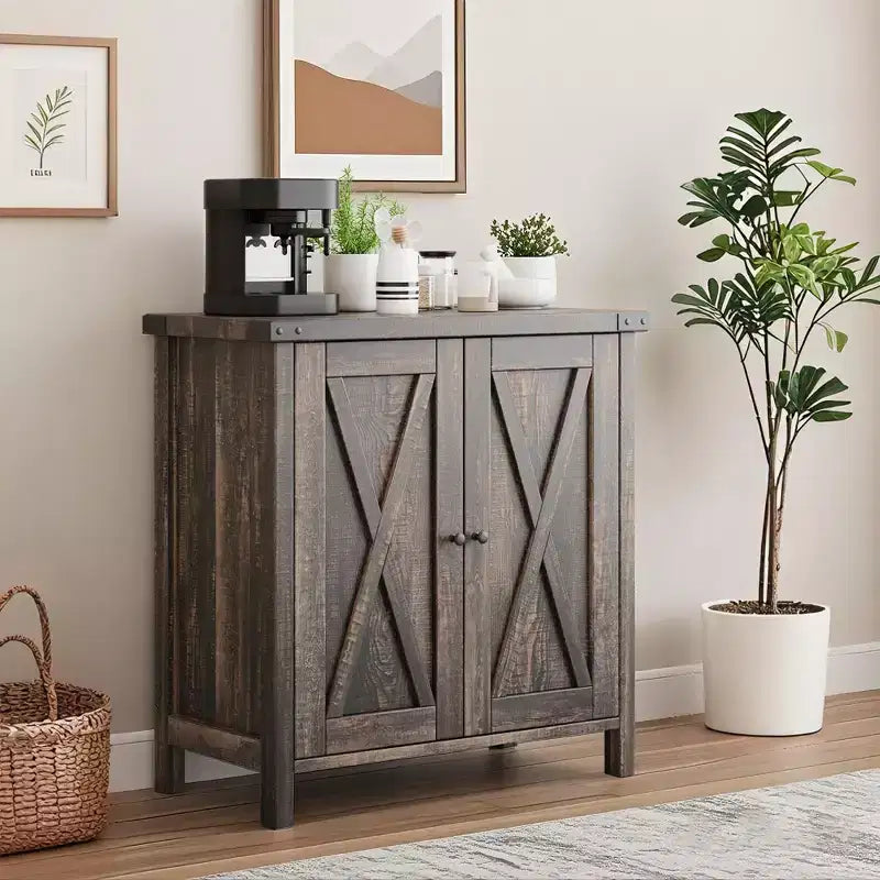 Credenza a 2 ante, vari colori, ripiano regolabile, unità singola
