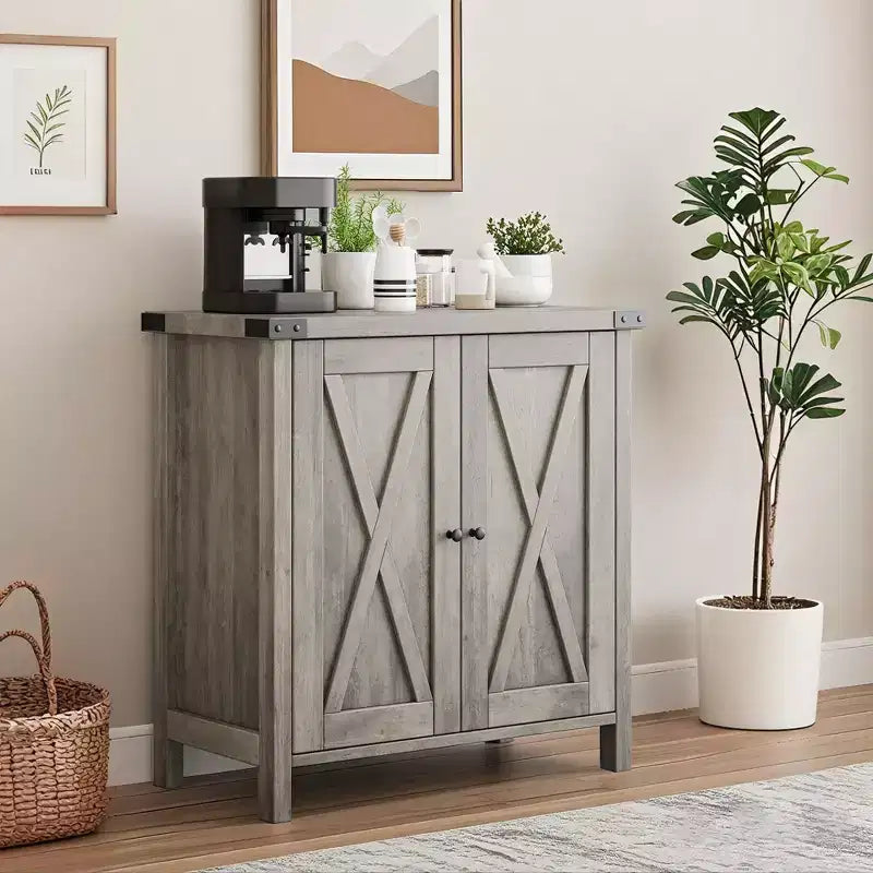 Credenza a 2 ante, vari colori, ripiano regolabile, unità singola