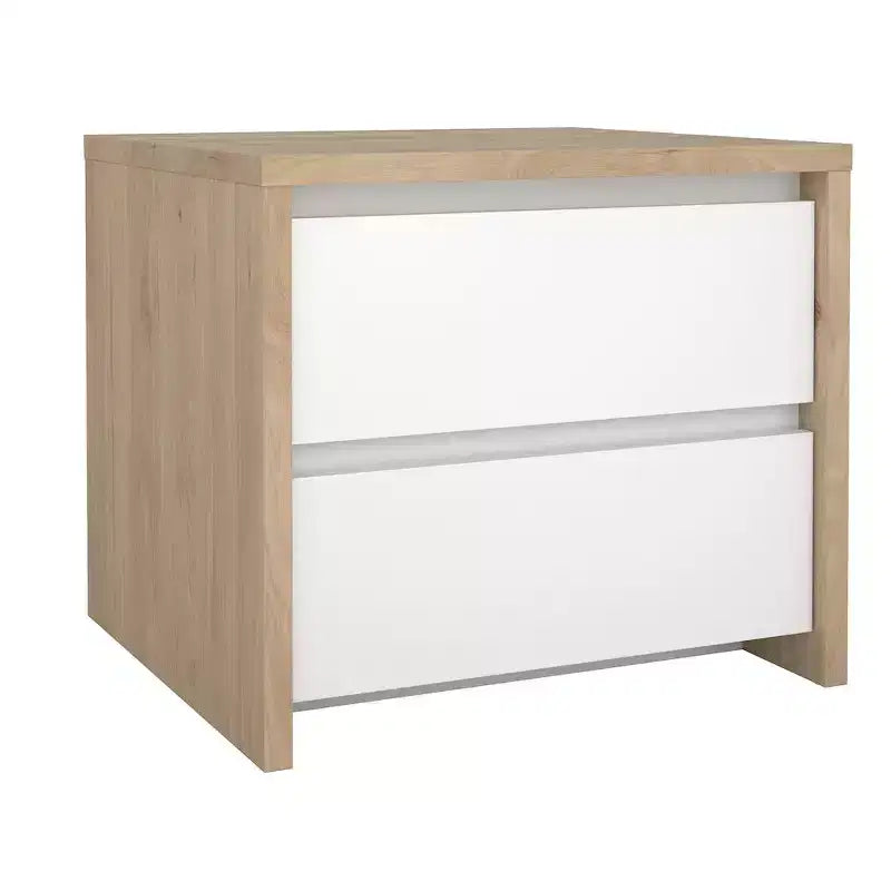 Comodino a 2 cassetti White / Jackson Hickory, 1 pezzo
