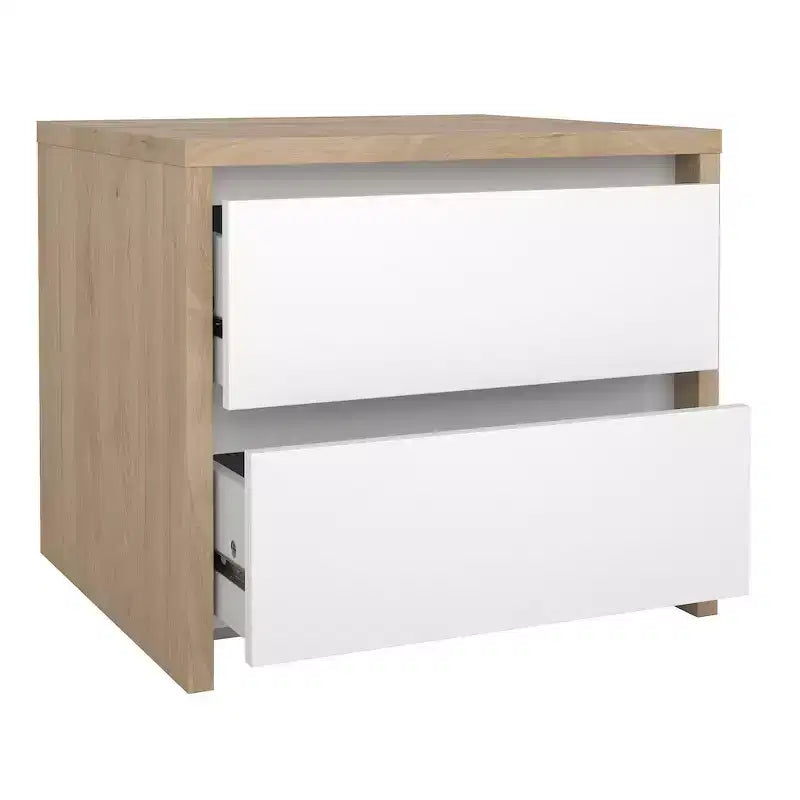 Comodino a 2 cassetti White / Jackson Hickory, 1 pezzo