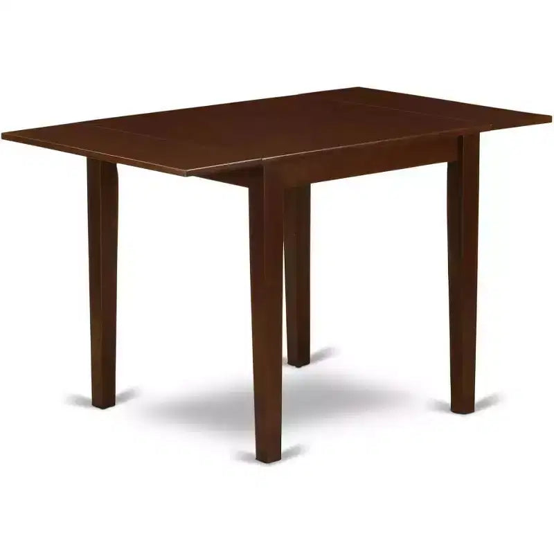 Tavolo da pranzo rettangolare con ante a ribalta, in nero/ciliegio/mogano/rovere/bianco, 4 posti