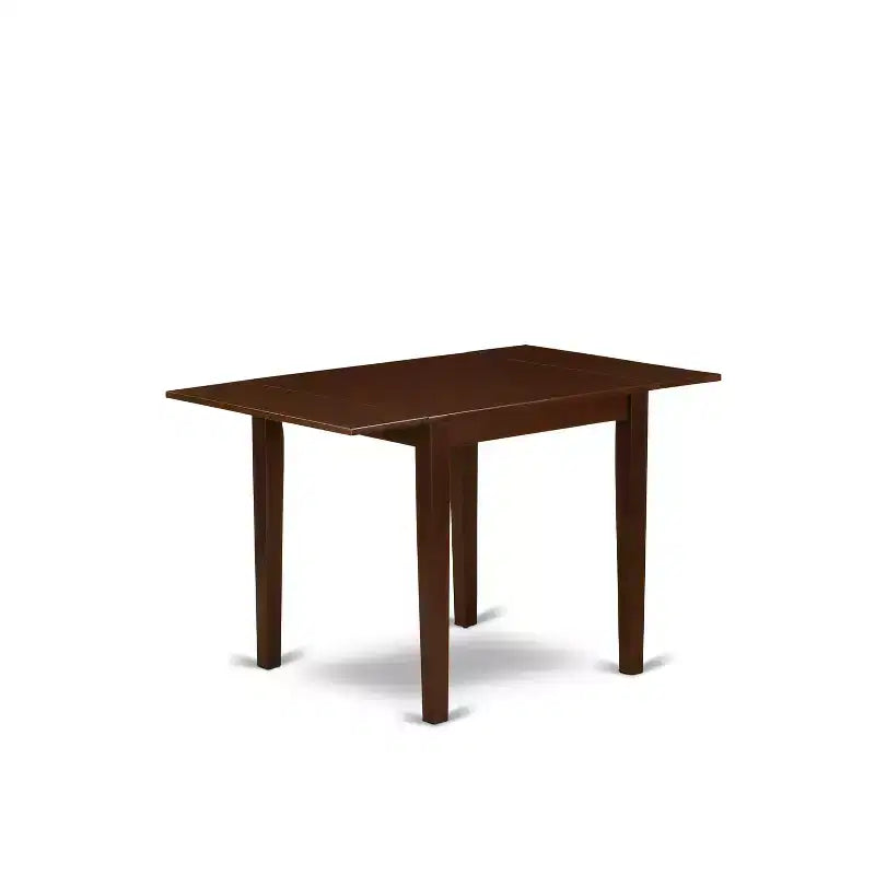 Tavolo da pranzo rettangolare con ante a ribalta, in nero/ciliegio/mogano/rovere/bianco, 4 posti