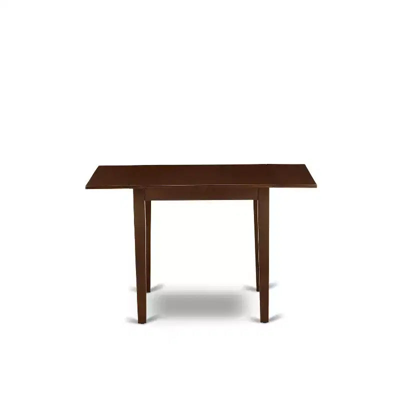 Tavolo da pranzo rettangolare con ante a ribalta, in nero/ciliegio/mogano/rovere/bianco, 4 posti