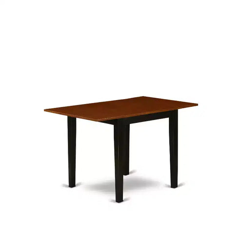 Tavolo da pranzo rettangolare con ante a ribalta, in nero/ciliegio/mogano/rovere/bianco, 4 posti