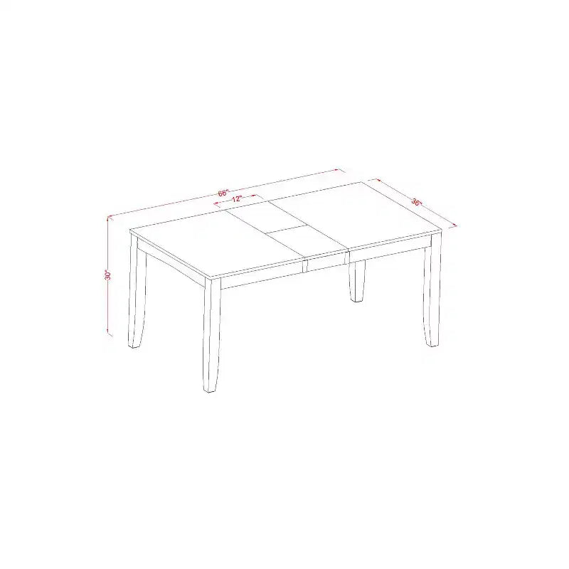 Tavolo da pranzo allungabile rettangolare Cappuccino/Espresso, 4 posti a sedere