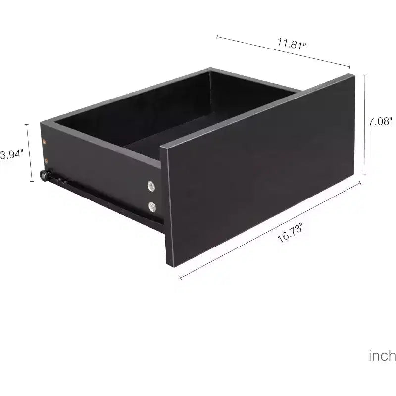 Credenza bianca lucida con luci LED, mobile contenitore a 6 cassetti