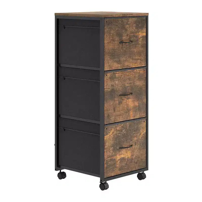 Classificatore a 3 cassetti Espresso con struttura in metallo e ruote, per uso individuale
