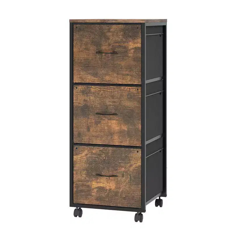 Classificatore a 3 cassetti Espresso con struttura in metallo e ruote, per uso individuale