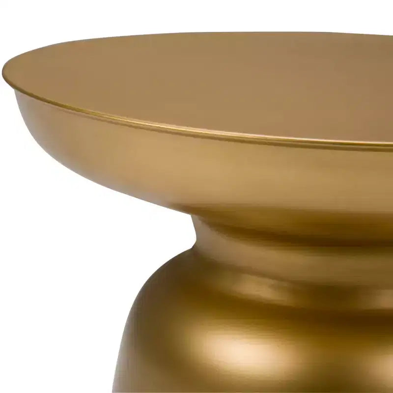 Tavolino d'appoggio rotondo in metallo – Argento / Oro / Rame antico / Ombré oro-nero, 1 pezzo