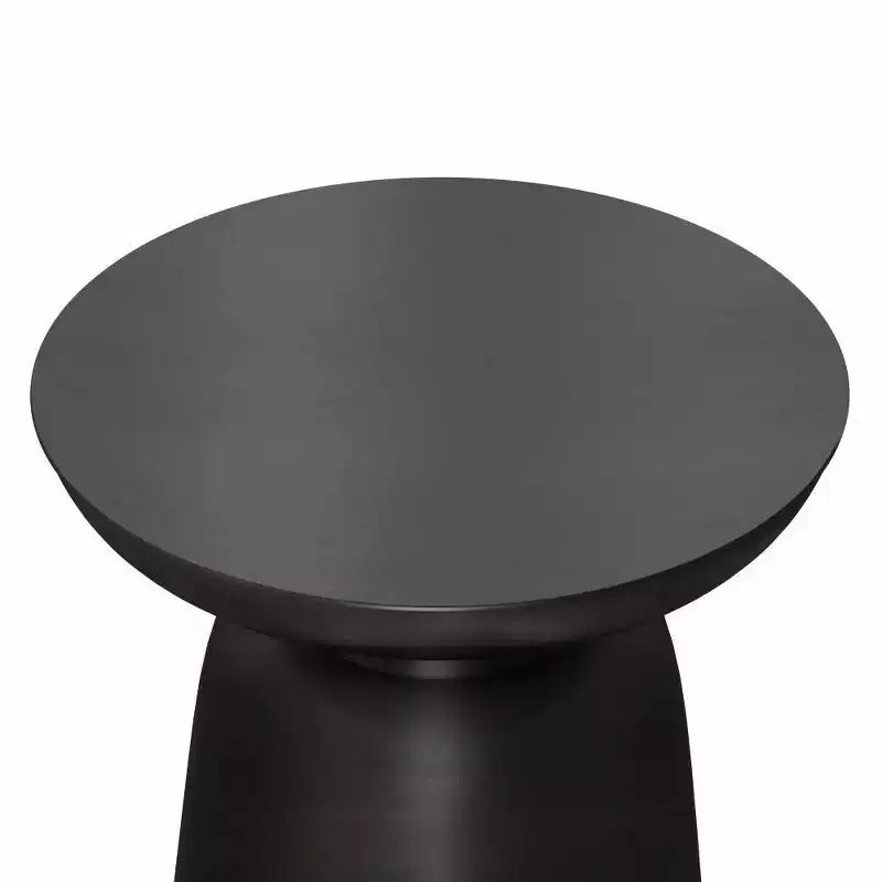 Tavolino d'appoggio rotondo in metallo – Argento / Oro / Rame antico / Ombré oro-nero, 1 pezzo