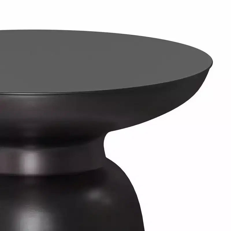 Tavolino d'appoggio rotondo in metallo – Argento / Oro / Rame antico / Ombré oro-nero, 1 pezzo