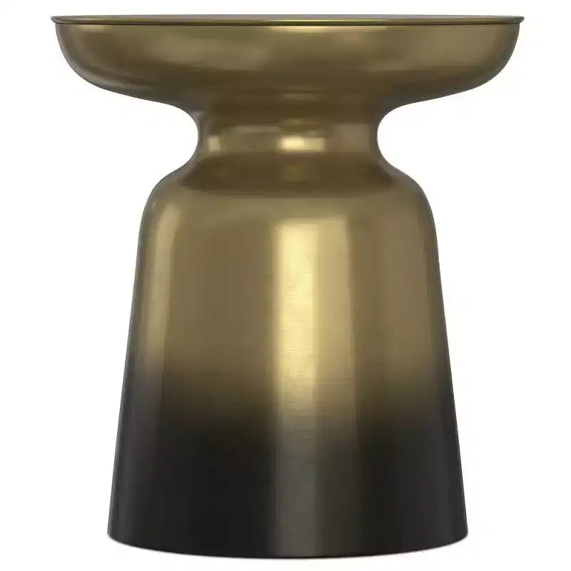 Tavolino d'appoggio rotondo in metallo – Argento / Oro / Rame antico / Ombré oro-nero, 1 pezzo