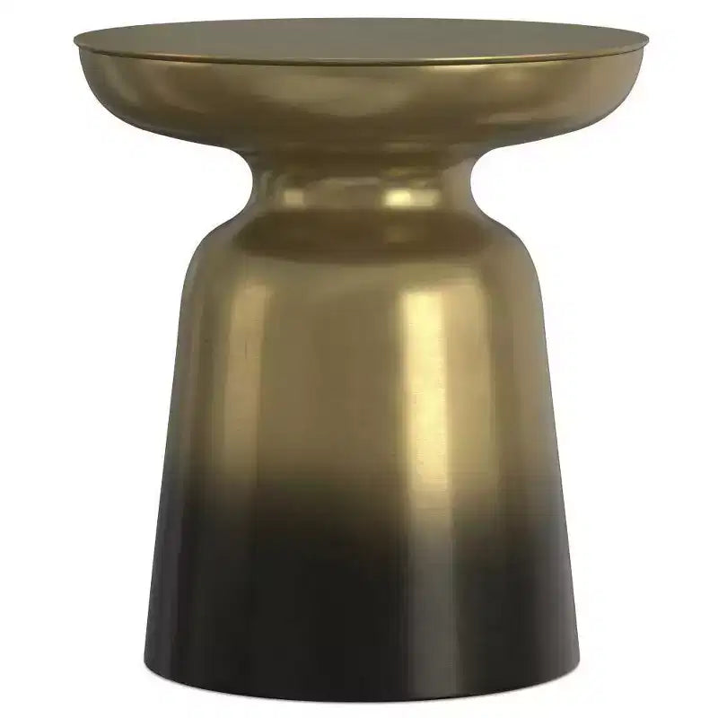 Tavolino d'appoggio rotondo in metallo – Argento / Oro / Rame antico / Ombré oro-nero, 1 pezzo
