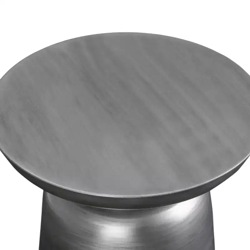 Tavolino d'appoggio rotondo in metallo – Argento / Oro / Rame antico / Ombré oro-nero, 1 pezzo