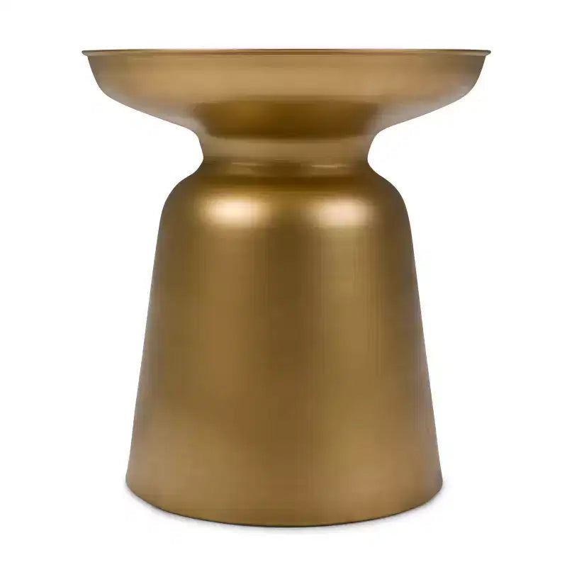 Tavolino d'appoggio rotondo in metallo – Argento / Oro / Rame antico / Ombré oro-nero, 1 pezzo
