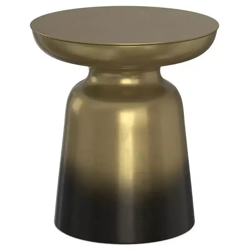 Tavolino d'appoggio rotondo in metallo – Argento / Oro / Rame antico / Ombré oro-nero, 1 pezzo