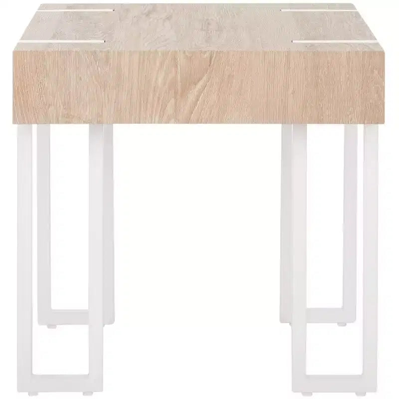 Aberton End Table - ACC7002 - Natural/White - Safavieh